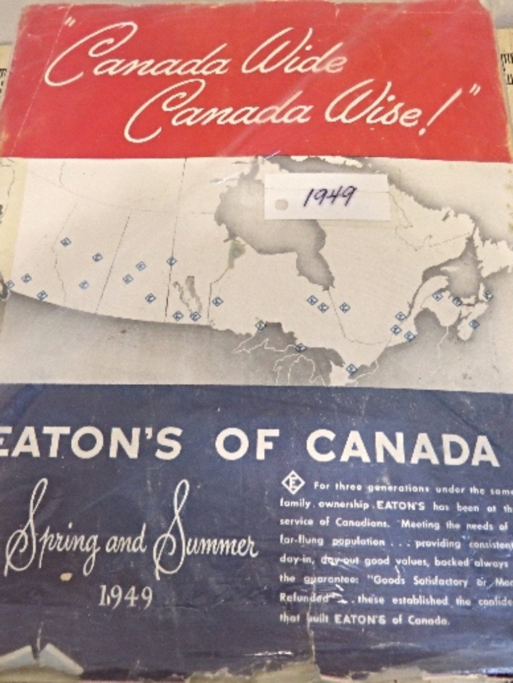 RARE Vintage 1949 Eaton's Spring and Summer Catalogue 529 Pages